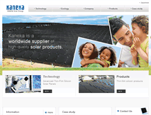 Tablet Screenshot of kaneka-solar.com
